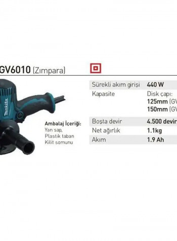 Sanding Machine Blue/Black 200x74x181millimeter