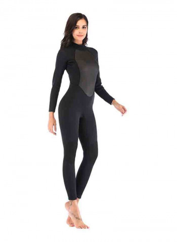 Long Sleeves Swimming Jumpsuit Black
