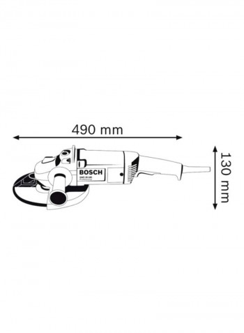 Angle Grinder Blue/White/Black 180millimeter
