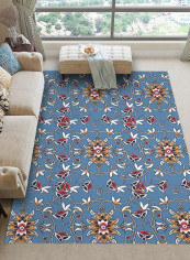 Floral Print Kitchen Room Anti-Skidding Rug multicolour 140*200(W*L)cmcm