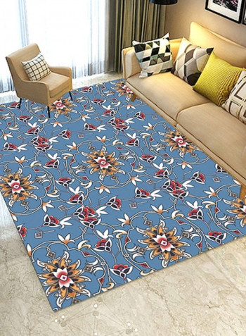 Floral Print Kitchen Room Anti-Skidding Rug multicolour 140*200(W*L)cmcm