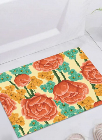 Modern Simple Style Floral Print Kitchen Room Anti-Skidding Rug multicolour 140*200(W*L)cmcm