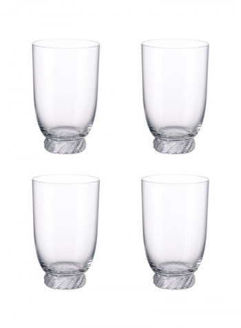 4-Piece Montauk Glass Set Clear 4x0.56L