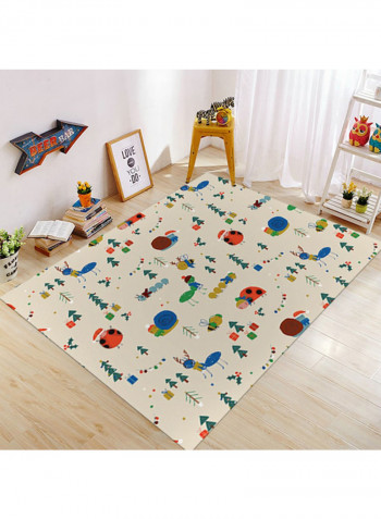 Simple Cartoon Anti-Skidding Floor Mat Multicolour 140x200cm