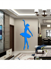 Acrylic Sticker Elegant Ballet Dancer Blue