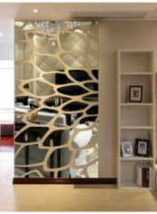 Wall Mirror Sticker Gold 60x90cm