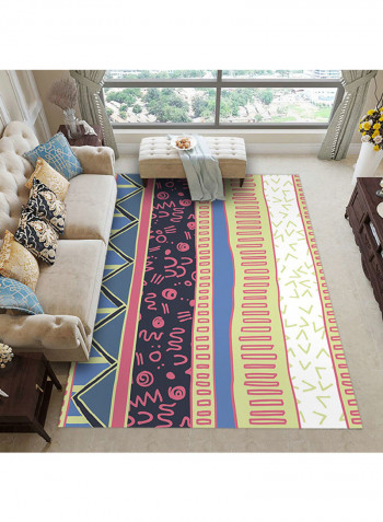 Classic Printed Anti-Skidding Rug Multicolour 140x200cm