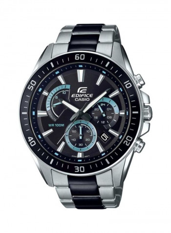 Men's Stainless Steel Chronograph Wrist Watch For Men EFR-552SBK-1A