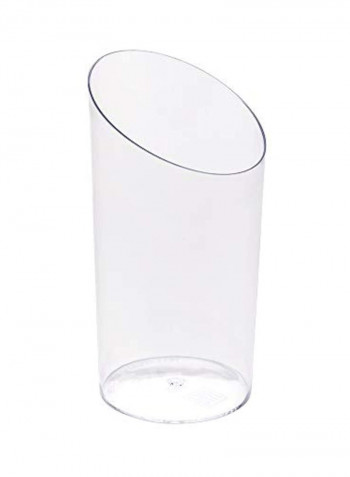 100-Piece Tube Glass Set Clear 4.3x2.4x2.4inch