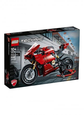 646-Piece Technic Ducati Panigale V4 R Motorcycle Building Toy