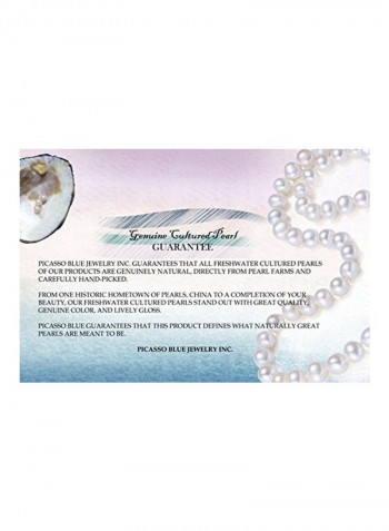 925 Sterling Silver Pearl Beaded Necklace