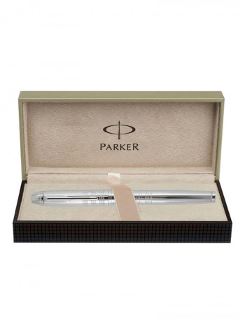 Shiny Chrome Fountain Pen Silver