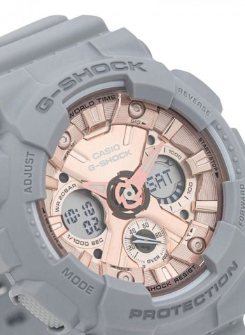 Women's Silicone Analog Wrist Watch GMA-S120MF-8AER