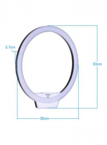 LED Video Ring Light With Remote White