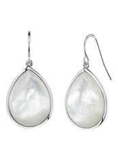 925 Sterling Silver Mother Of Pearl Dangle Earrings