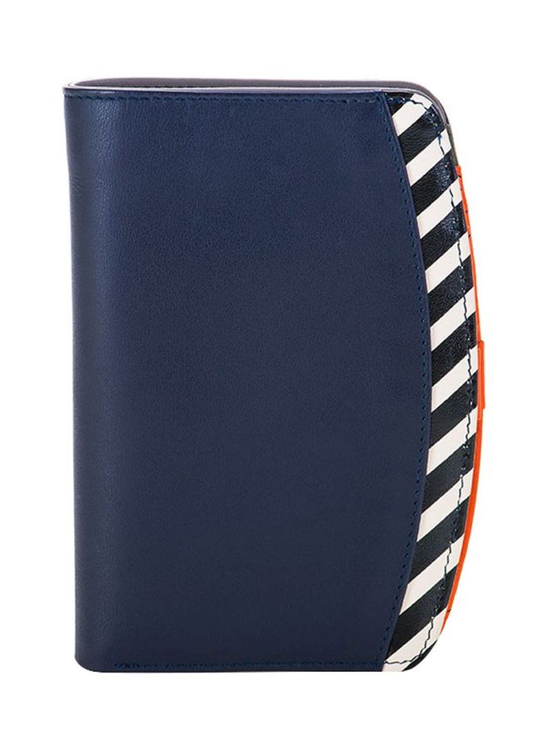 Venice Leather Wallet Navy