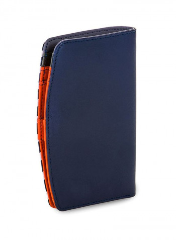 Venice Leather Wallet كحلي