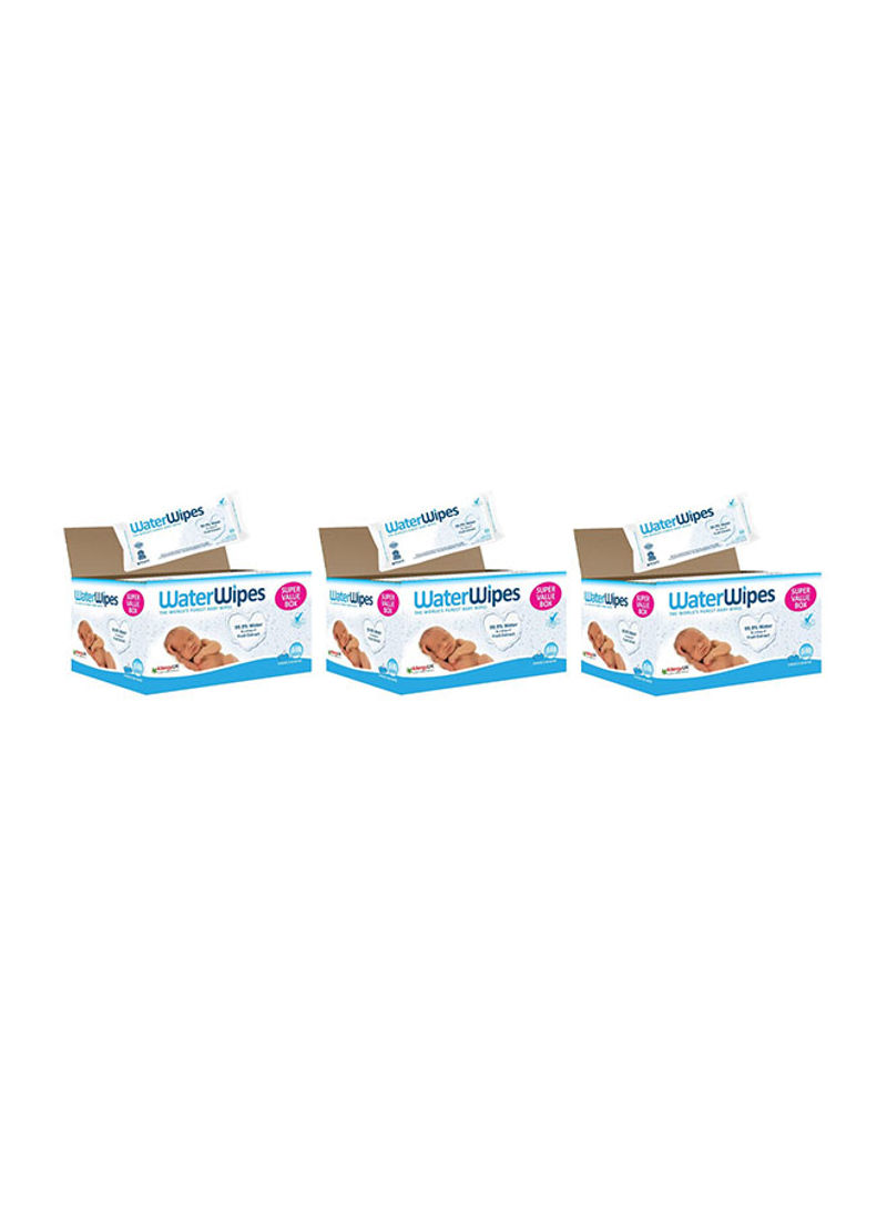 Pack Of 3 Water Baby Wipes 9x60 - 1620 wipes