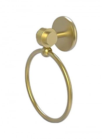 Orbit Two Collection Groovy Accent Towel Ring Gold