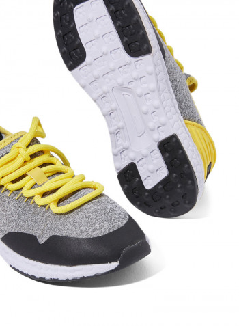 Kids 43S-K YO Low Top Sneakers Grey/Yellow