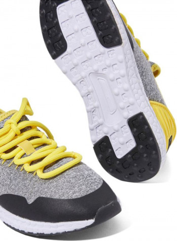 Kids 43S-K YO Low Top Sneakers Grey/Yellow