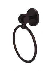 Satellite Orbit Two Collection Dotted Accent Towel Ring Antique Bronze
