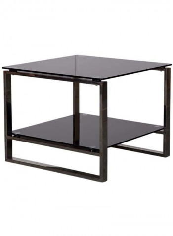 Carre Glass Coffee Table Black 60x47x60cm