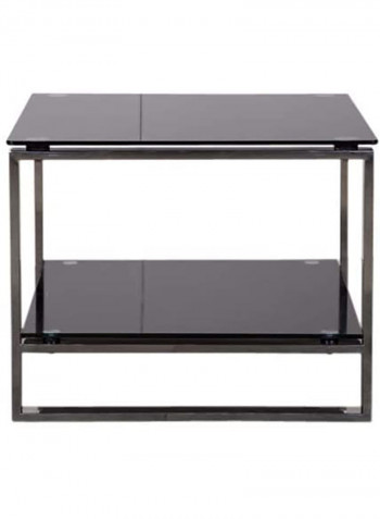 Carre Glass Coffee Table Black 60x47x60cm