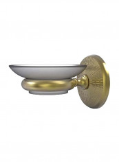 Monte Carlo Collection Wall Mounted Soap Dish Satin Brass 3x4.5x2.5inch