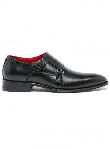Monarch Double Monk Strap Formal Shoe Black
