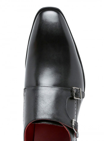 Monarch Double Monk Strap Formal Shoe Black