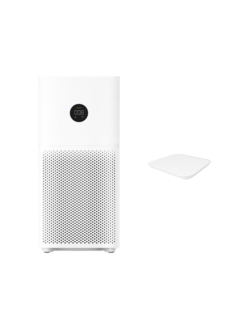 Mi Air Purifier 3C ,WiFi Connection and Digital LED Display + Smart Scale 2 BHR4518GL White