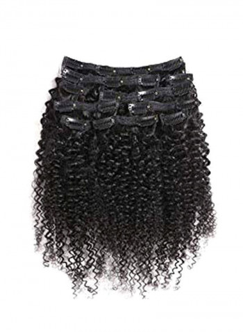 10-Piece Hair Extension Black 14inch