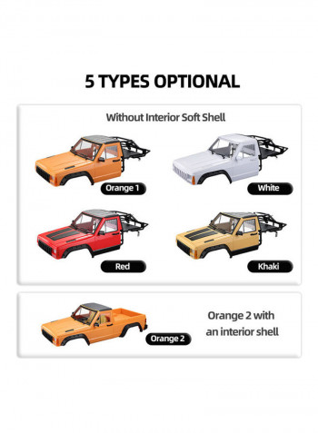 RC Car Body Shell Kit 27x15.5x23cm