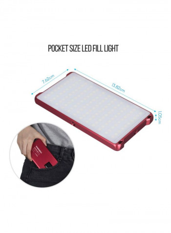 Mini LED Photography Light Red