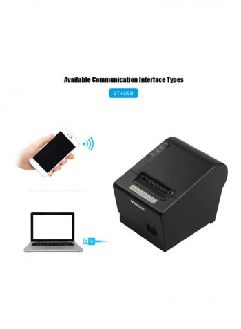 Thermal Receipt Printer Black