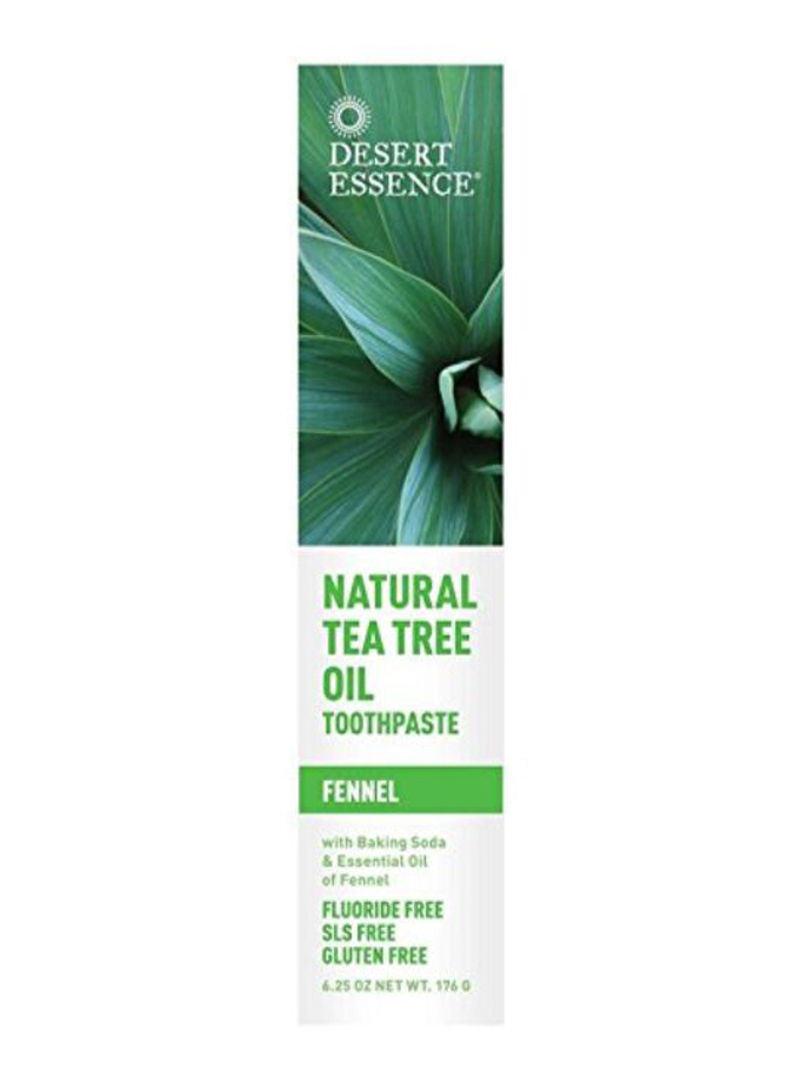 Pack Of 6 Natural Tea Tree Oil Toothpaste 6 x 6.25ounce