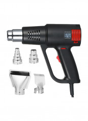 Electric Hot Air Gun And Nozzle Set Black 27.5 x 7.5 x 26centimeter