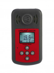 Handheld Oxygen Meter Grey/Red 12x6.5x3centimeter