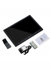 Electronic Led Digital Photo Frame Album Kit 14inch Black