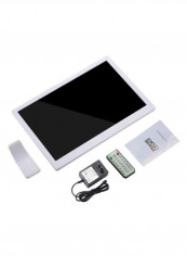 Electronic Led Digital Photo Frame Album Kit 14inch White