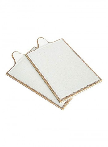 Ceramic Cheese Plate White