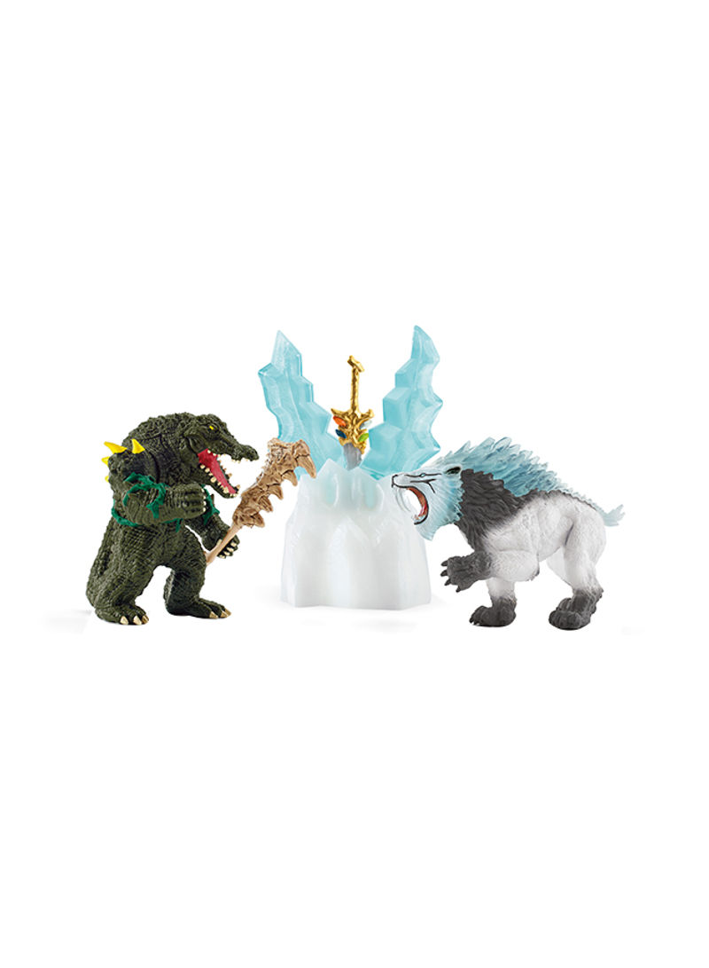 Eldrador Creatures Monster Attack On The Ice Fortress Battle 6-Piece Playset 54.5x24x39cm