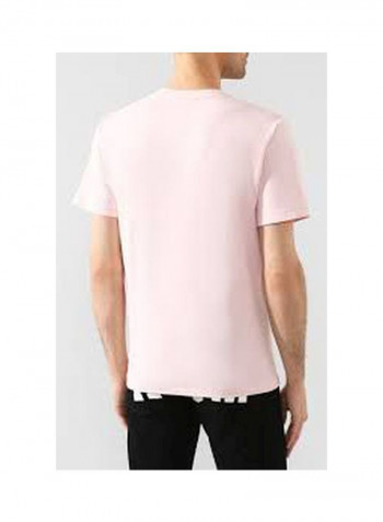 Ape Printed Short Sleeves T-shirt Pink/Brown/White