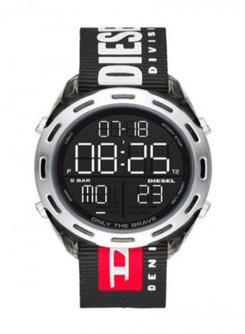 Men's Crusher Fabric Digital Wrist Watch DZ1914