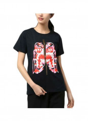 Round Neck Camo Tiger T-shirt Black/Pink/White reviews Round Neck Camo Tiger T-shirt Black/Pink/White