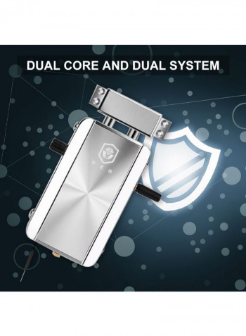 Automatic Invisible Smart Door Lock Silver