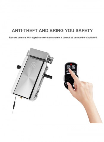Automatic Invisible Smart Door Lock Silver