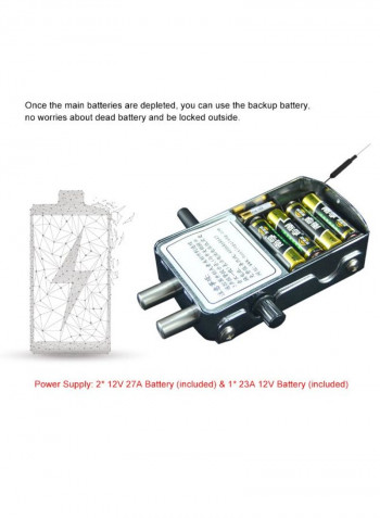 Automatic Invisible Smart Door Lock Silver