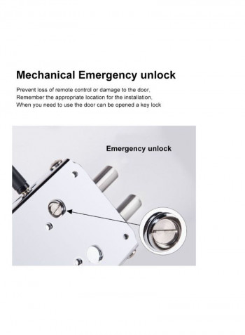 Automatic Invisible Smart Door Lock Silver